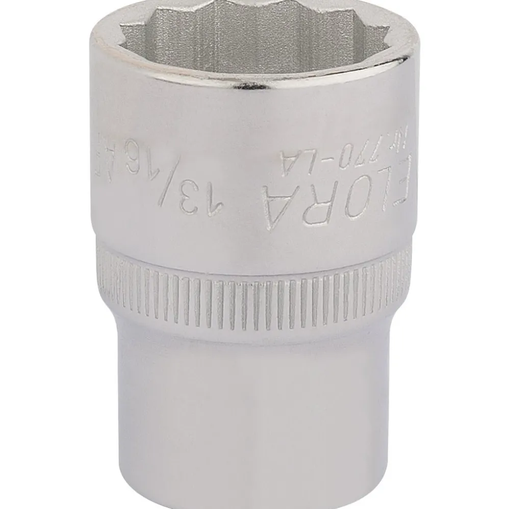 Elora Bi-Hexagon Socket, 1/2" Sq. Dr., 13/16"