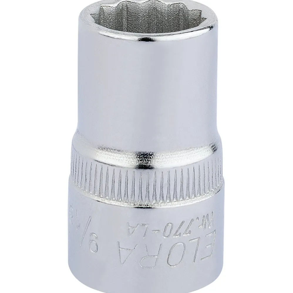 Elora Bi-Hexagon Socket, 1/2" Sq. Dr., 9/16"