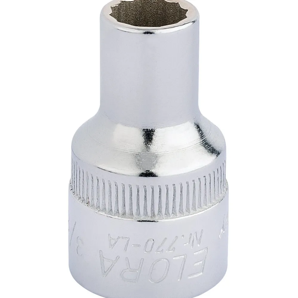 Elora Bi-Hexagon Socket, 1/2" Sq. Dr., 3/8"