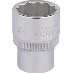 Elora Bi-Hexagon Socket, 1/2" Sq. Dr., 22mm