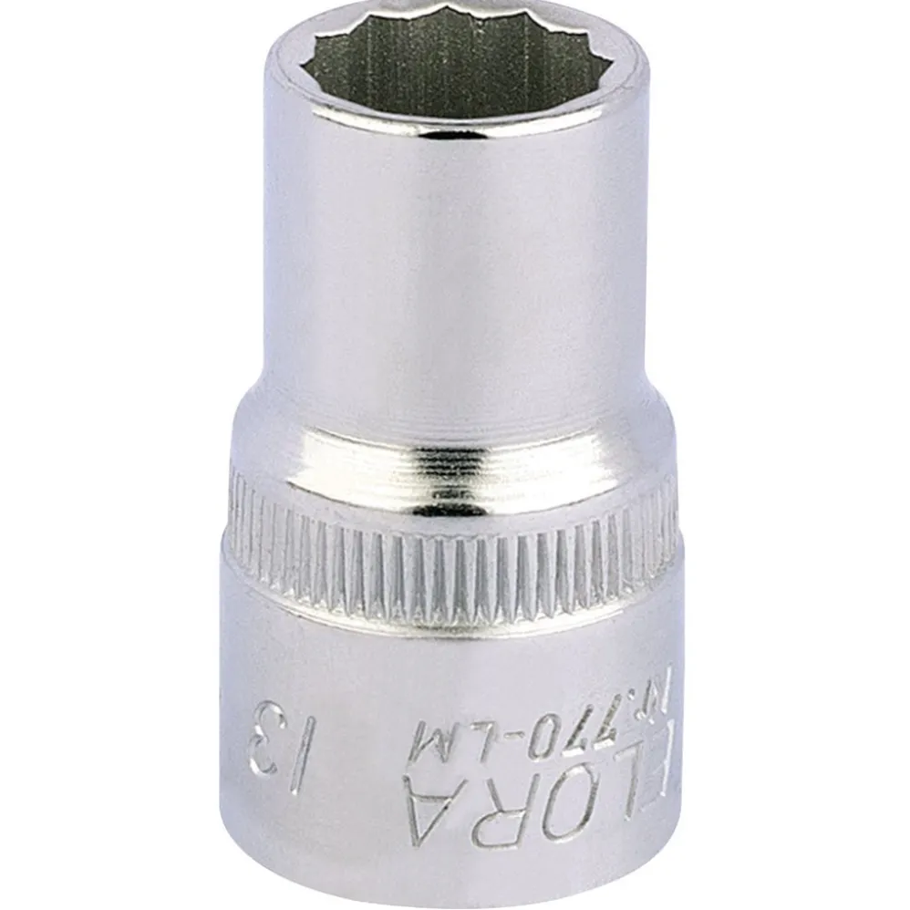 Elora Bi-Hexagon Socket, 1/2" Sq. Dr., 13mm