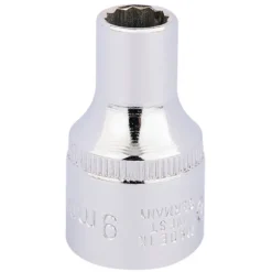 Elora Bi-Hexagon Socket, 1/2" Sq. Dr., 9mm