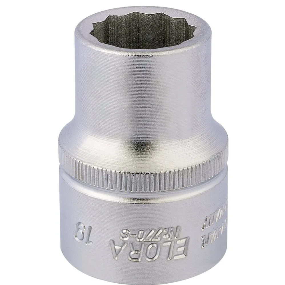 Elora Bi-Hexagon Socket, 3/4" Sq. Dr., 19mm