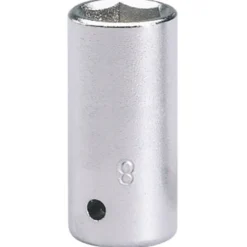 Elora Hexagon Socket, 1/4" Sq. Dr., 8mm