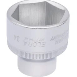 Elora Hexagon Socket, 1/2" Sq. Dr., 34mm
