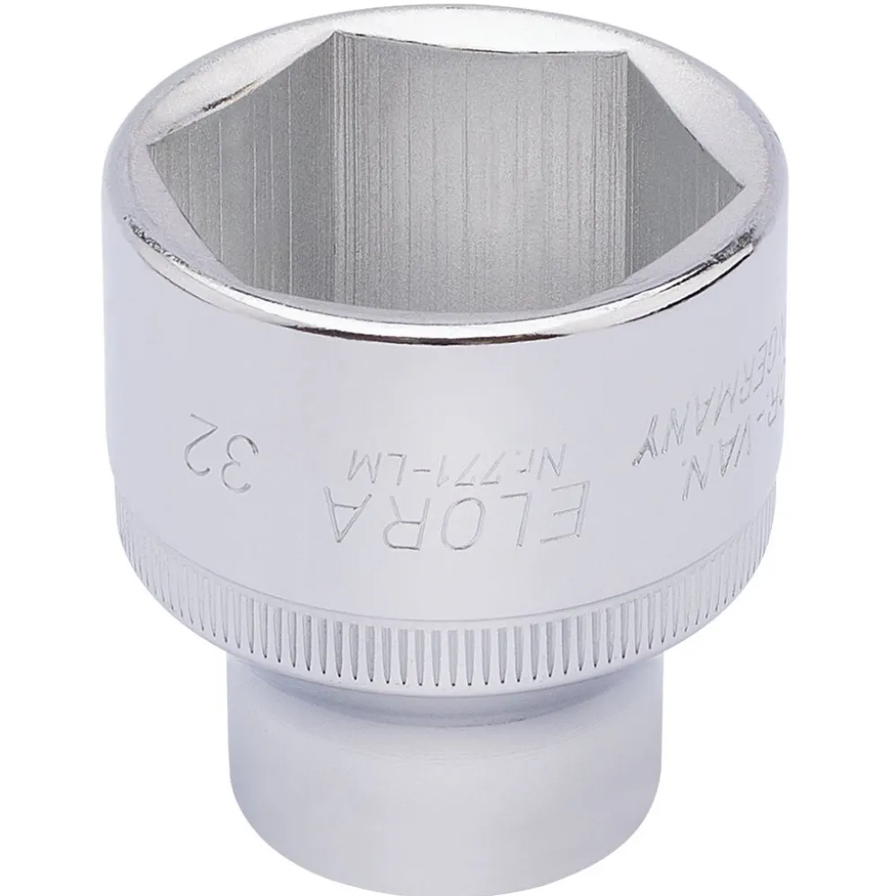 Elora Hexagon Socket, 1/2" Sq. Dr., 32mm