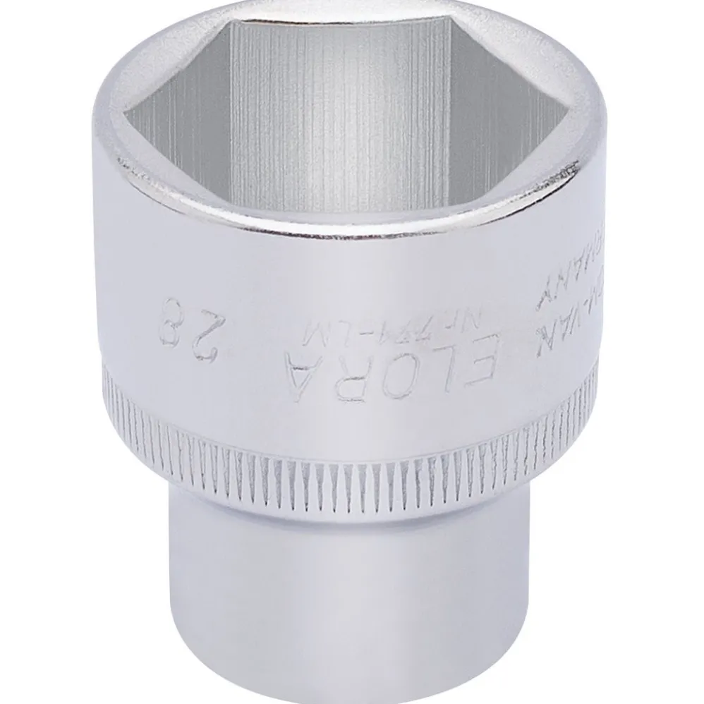 Elora Hexagon Socket, 1/2" Sq. Dr., 28mm
