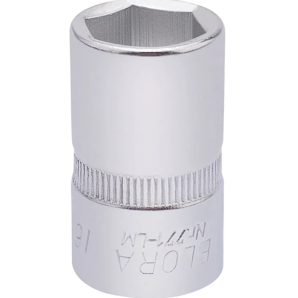 Elora Hexagon Socket, 1/2" Sq. Dr., 16mm