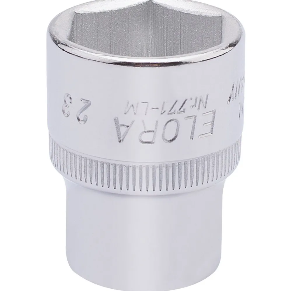 Elora Hexagon Socket, 1/2" Sq. Dr., 23mm