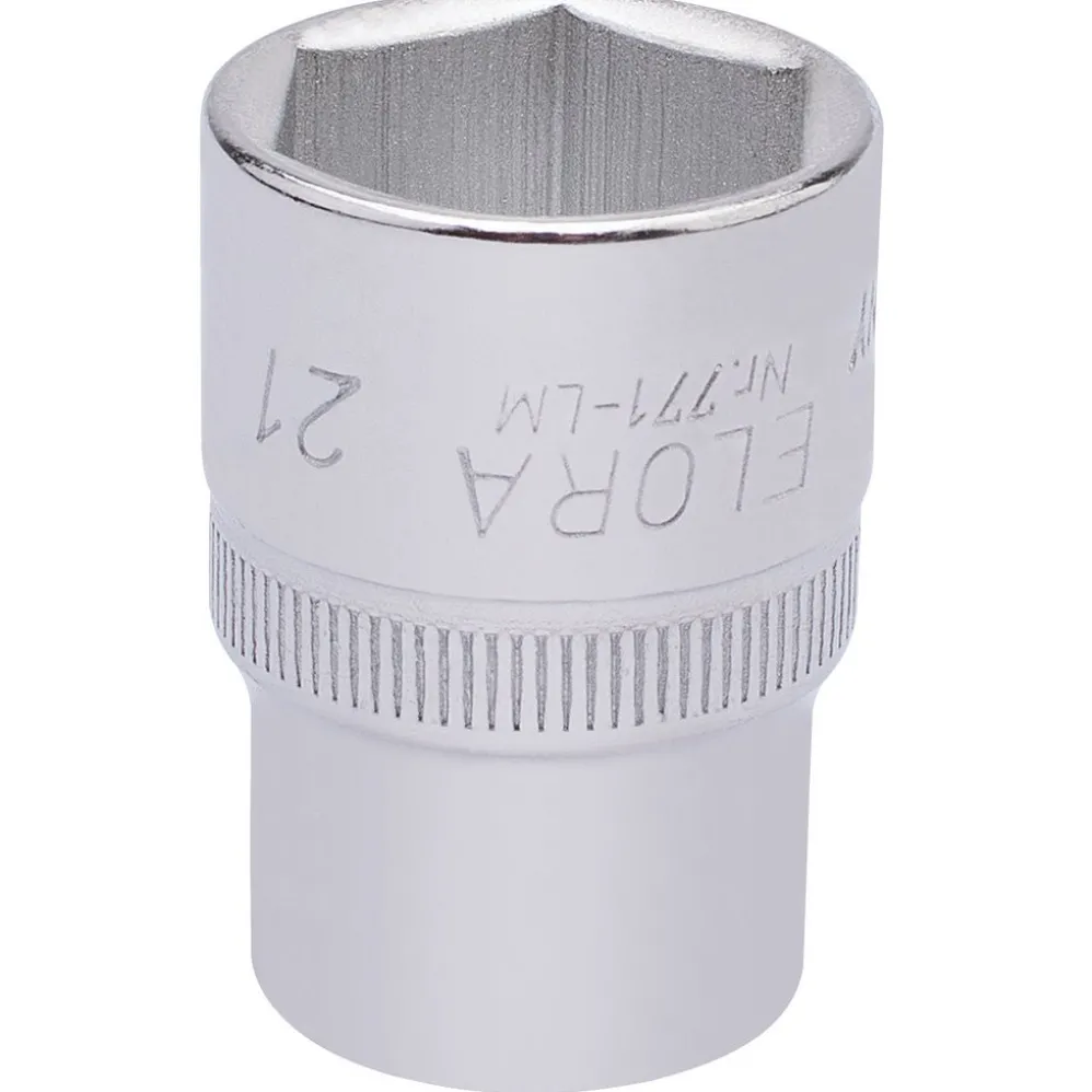 Elora Hexagon Socket, 1/2" Sq. Dr., 21mm