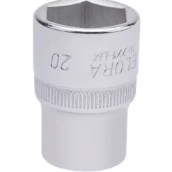 Elora Hexagon Socket, 1/2" Sq. Dr., 20mm