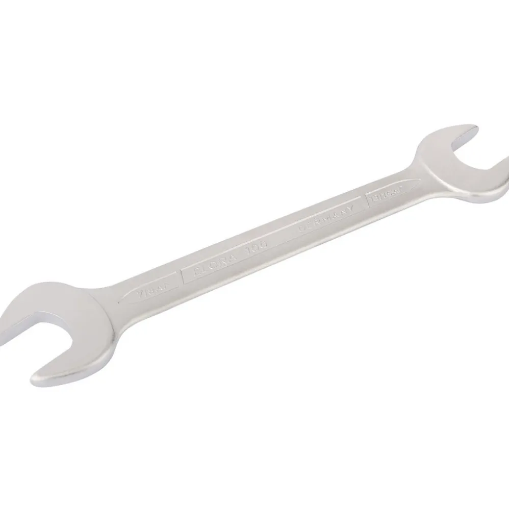 Elora Long Imperial Double Open End Spanner, 13/16 x 7/8"