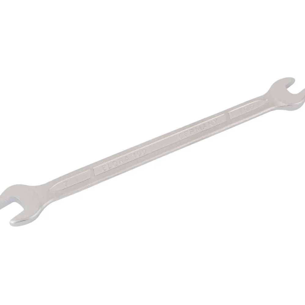 Elora Long Metric Double Open End Spanner, 5.5 x 7mm