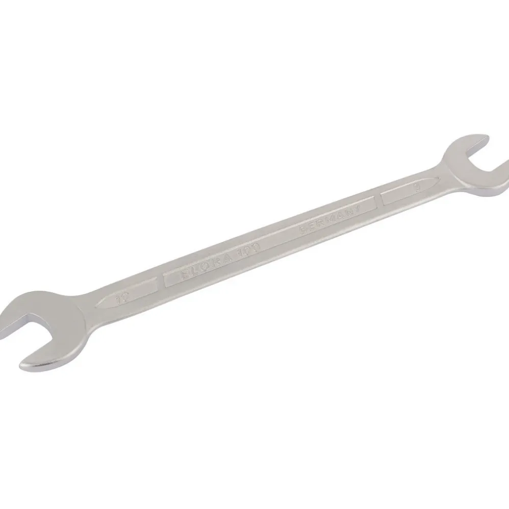 Elora Long Metric Double Open End Spanner, 9 x 10mm
