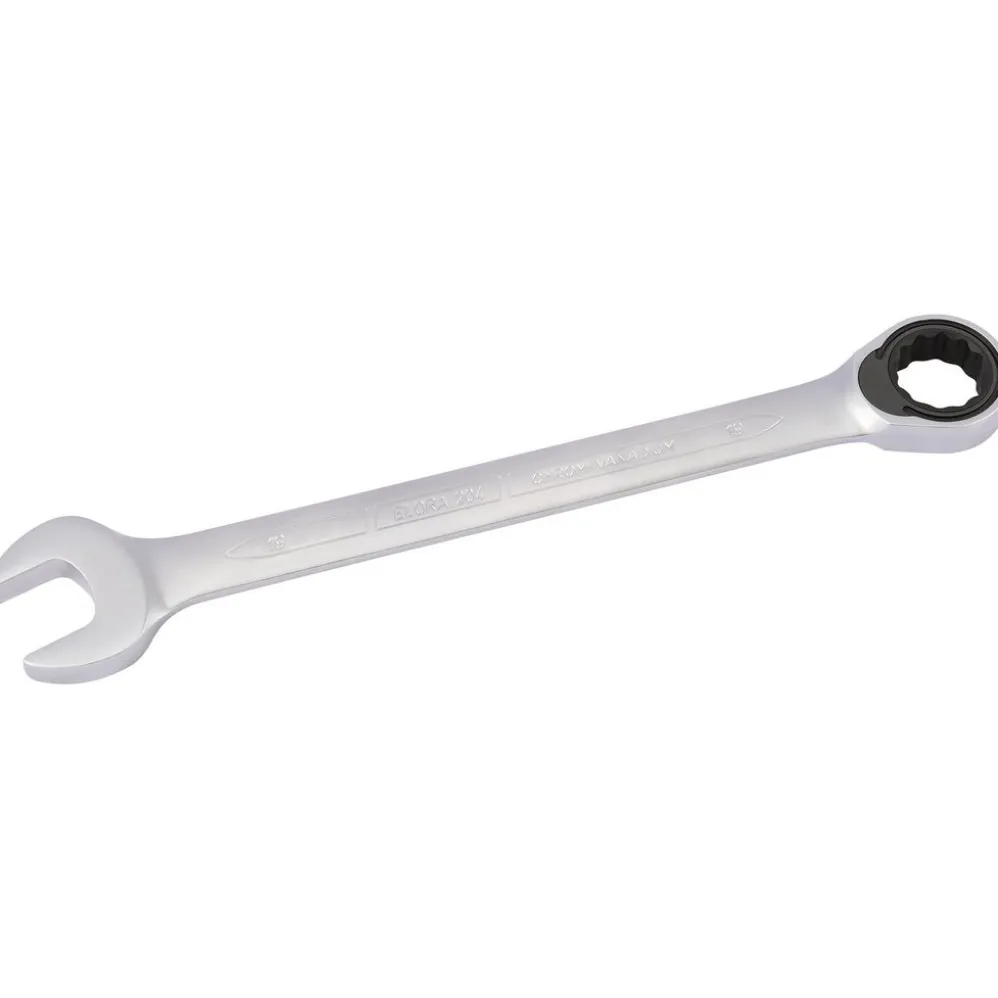 Elora Metric Ratcheting Combination Spanner, 19mm