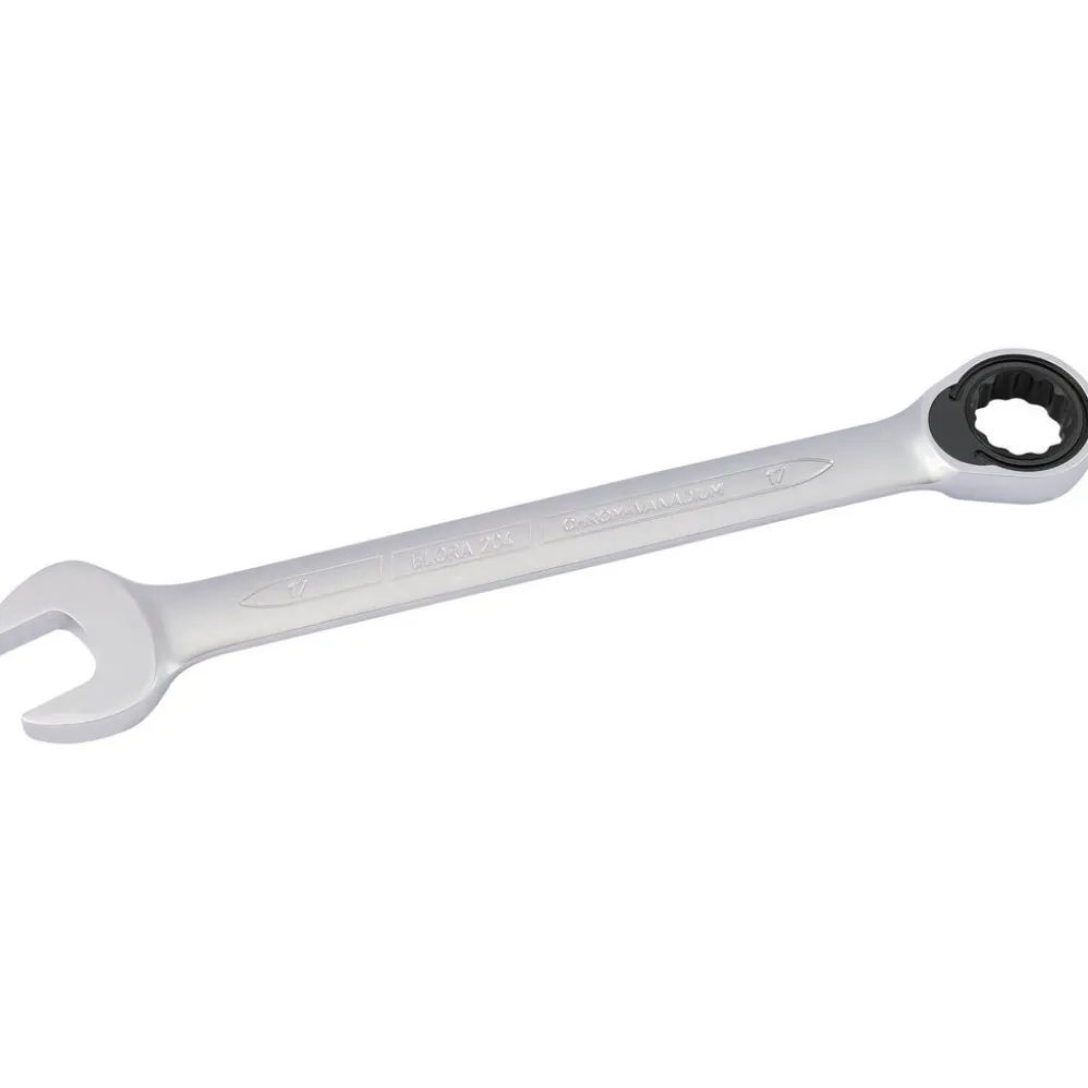 Elora Metric Ratcheting Combination Spanner, 17mm