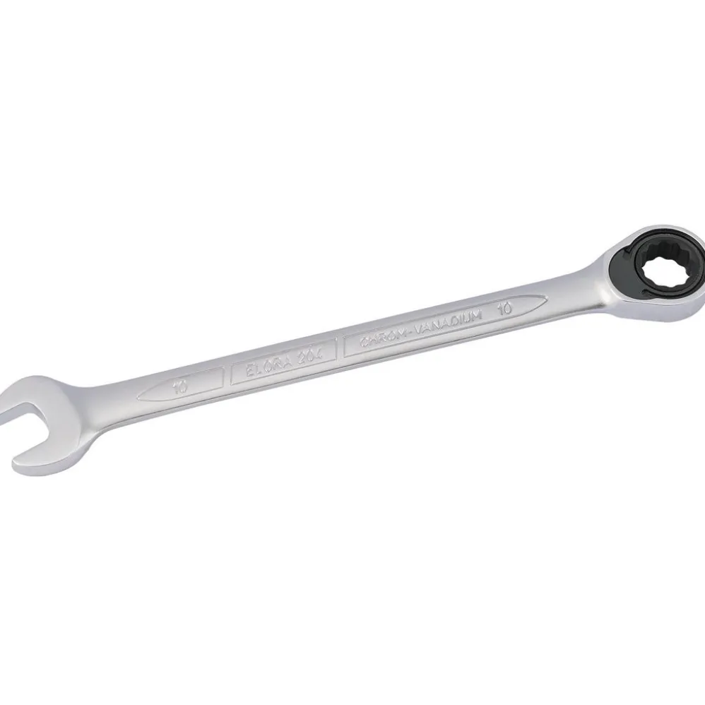 Elora Metric Ratcheting Combination Spanner, 10mm
