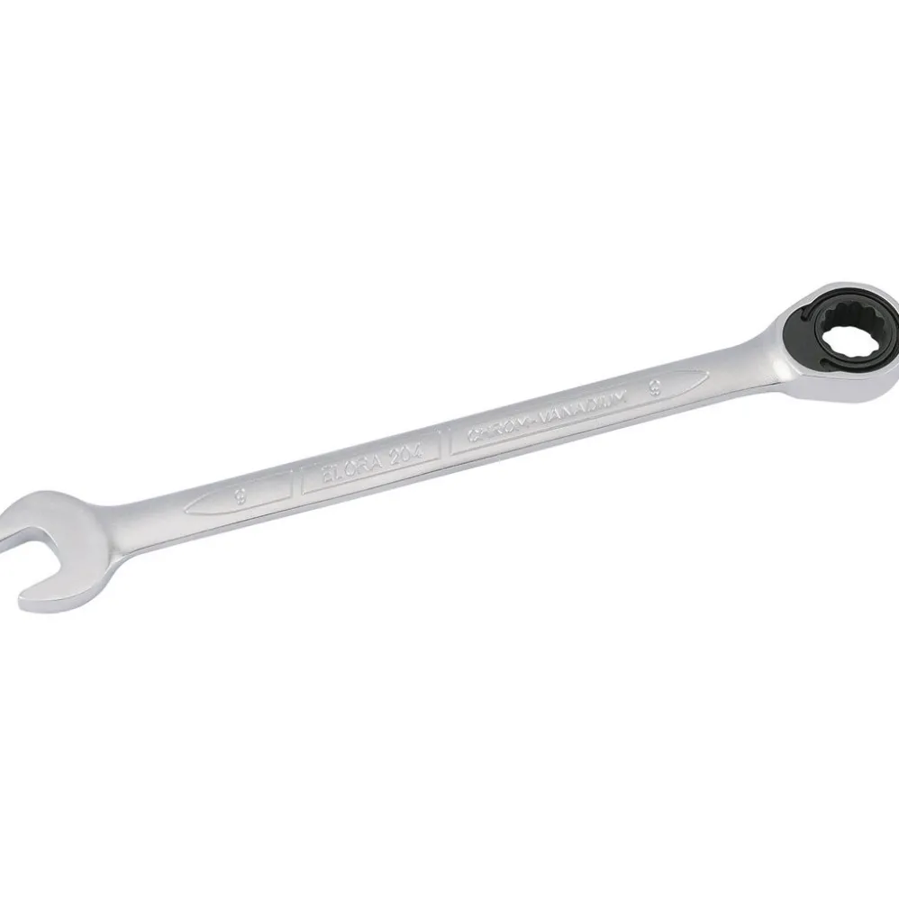 Elora Metric Ratcheting Combination Spanner, 9mm