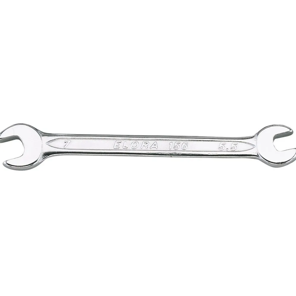 Elora Midget Double Open Ended Spanner, 5.5 x 7mm