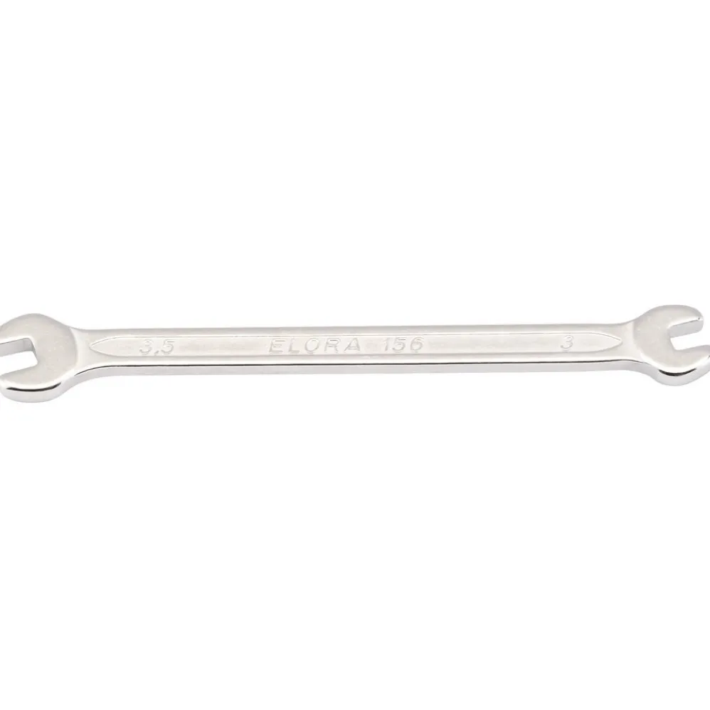 Elora Midget Double Open Ended Spanner, 3 x 3.5mm