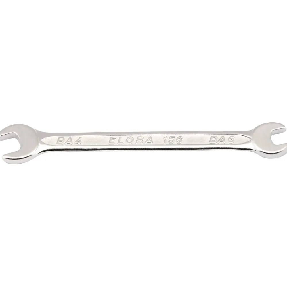 Elora Midget Metric Double Open End Spanner, 4 x 6mm