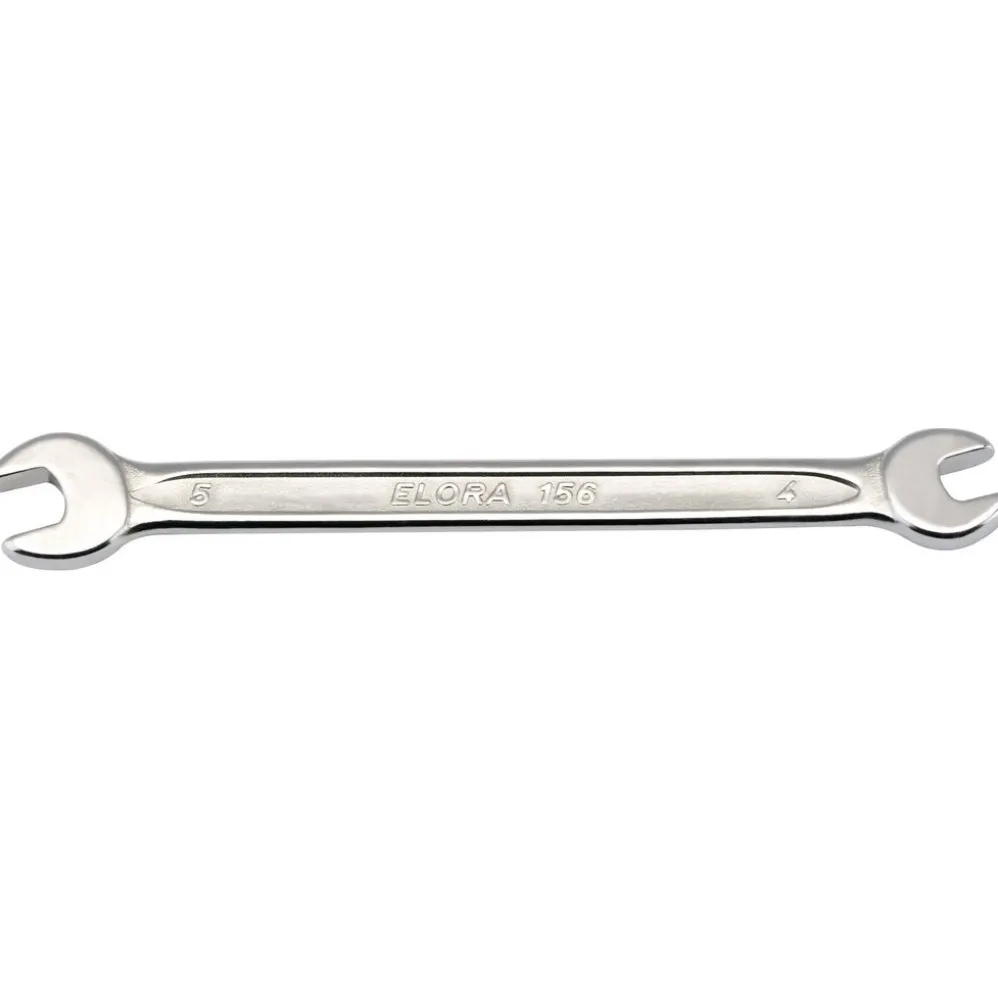 Elora Midget Metric Double Open End Spanner, 4 x 5mm