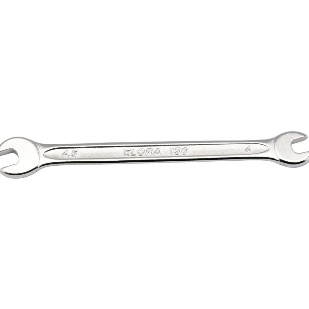 Elora Midget Metric Double Open End Spanner, 4 x 4.5mm
