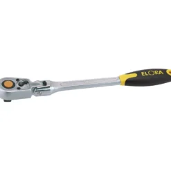Elora Quick Release Soft Grip Reversible Ratchet with Flexible Head, 1/2