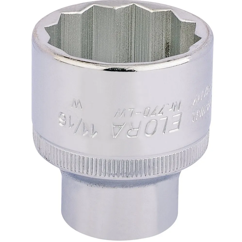 Elora Whitworth Bi-Hexagon Socket, 1/2" Sq. Dr., 11/16"