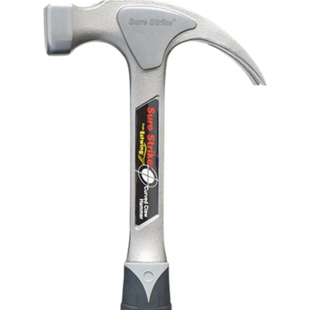 Estwing EMR16C Sure Strike Curved Claw Hammer, 16oz/453g