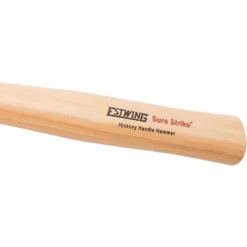 Estwing EMRW20C Sure Strike Curved Claw Hammer with Hickory Handle, 20oz/570g