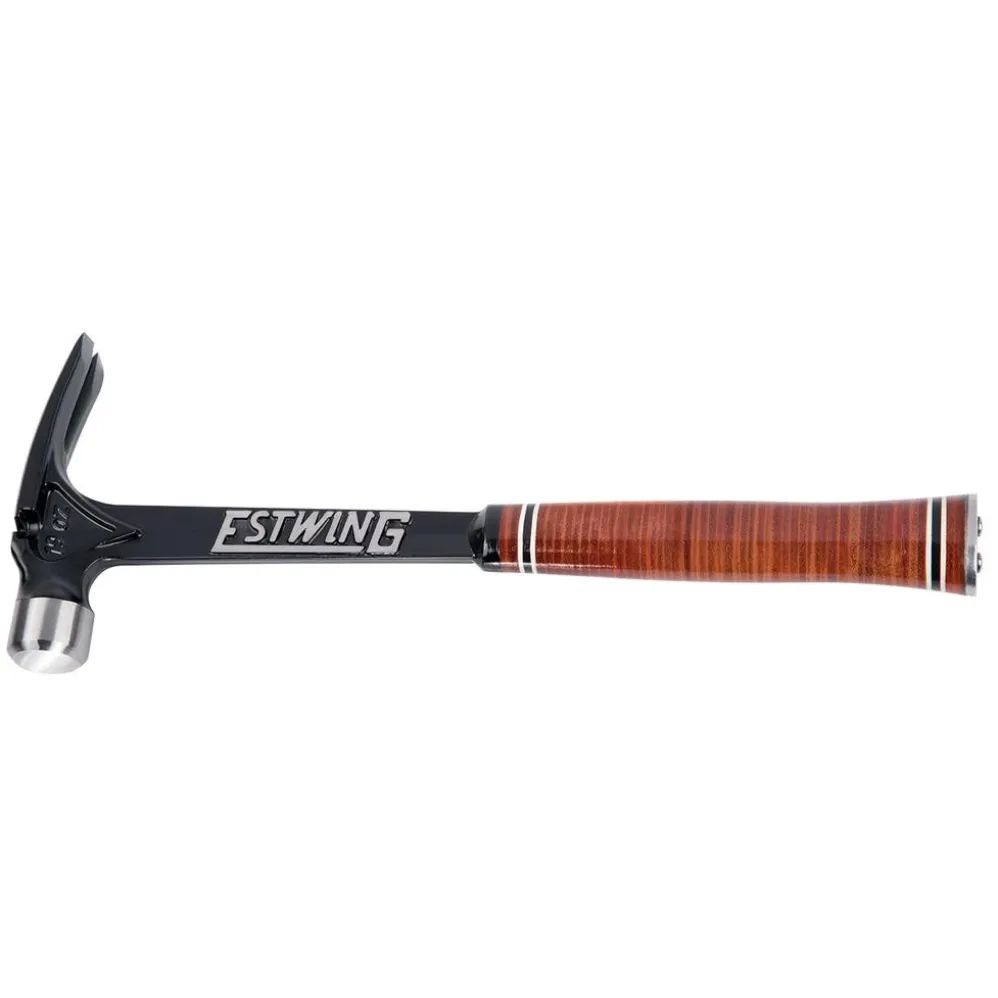 Estwing E19S Ultra Series Smooth Face Framing Hammer with Leather Grip, 19oz/538g