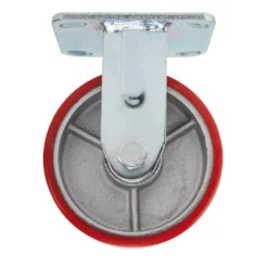 Fixed Plate Fixing Heavy Duty Polyurethane Wheel, 125mm Diameter, S.W.L. 300kg