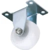Fixed Plate Fixing Nylon Wheel, 50mm Diameter, S.W.L. 75kg
