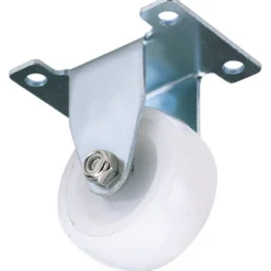 Fixed Plate Fixing Nylon Wheel, 50mm Diameter, S.W.L. 75kg