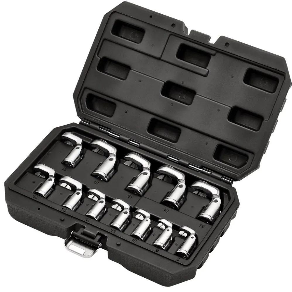 Flexible Crowfoot Socket Wrench Set, 3/8" Sq. Dr. (12 Piece)