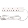 Four Socket Extension Lead with Neon Indicator, 2m
