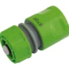 Garden Hose Connector with Water Stop Feature, 1/2"