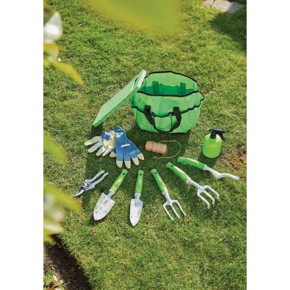 Garden Tool Set with Floral Pattern (11 Piece)