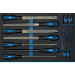 Hand File Set in 3/4 Drawer EVA Insert Tray (13 Piece)