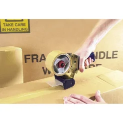 Hand-Held Packing Security Tape Dispenser Kit, 2 x Reels of Tape