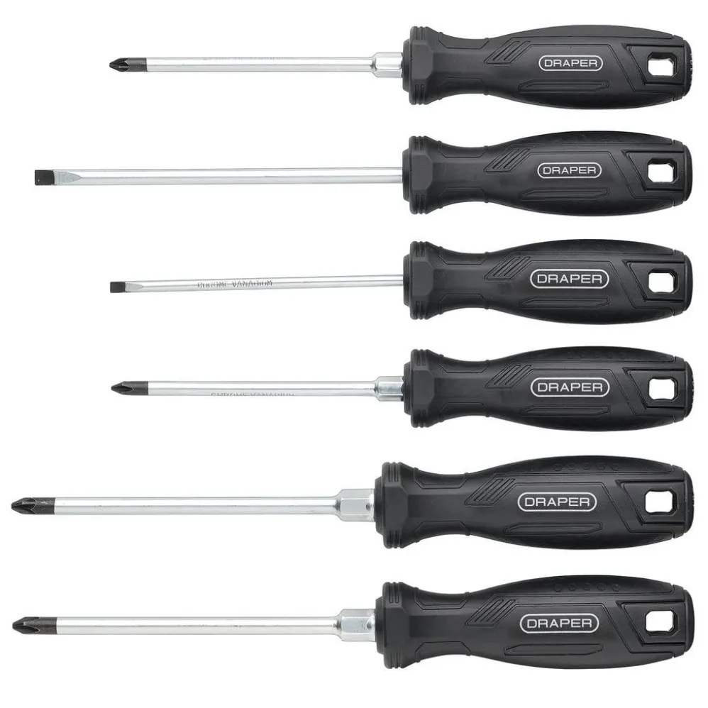 Hard Grip Screwdriver Set (6 Piece)