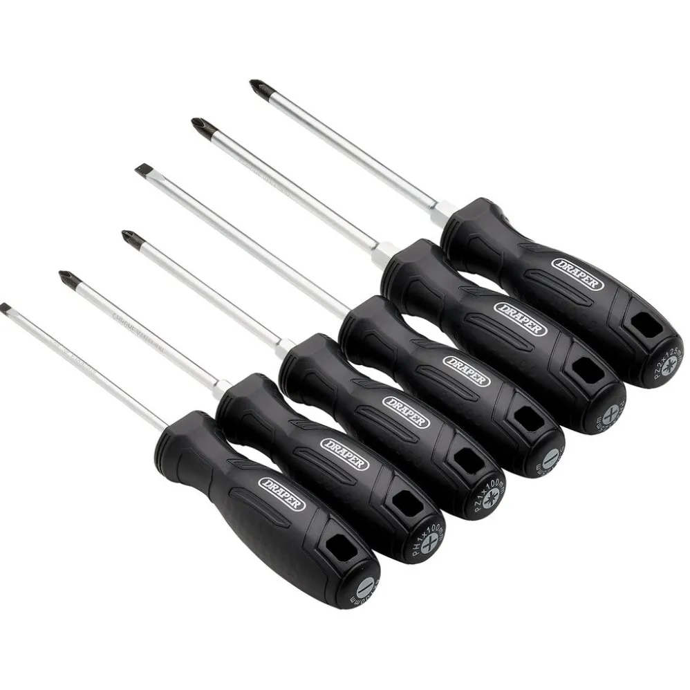 Hard Grip Screwdriver Set (6 Piece)