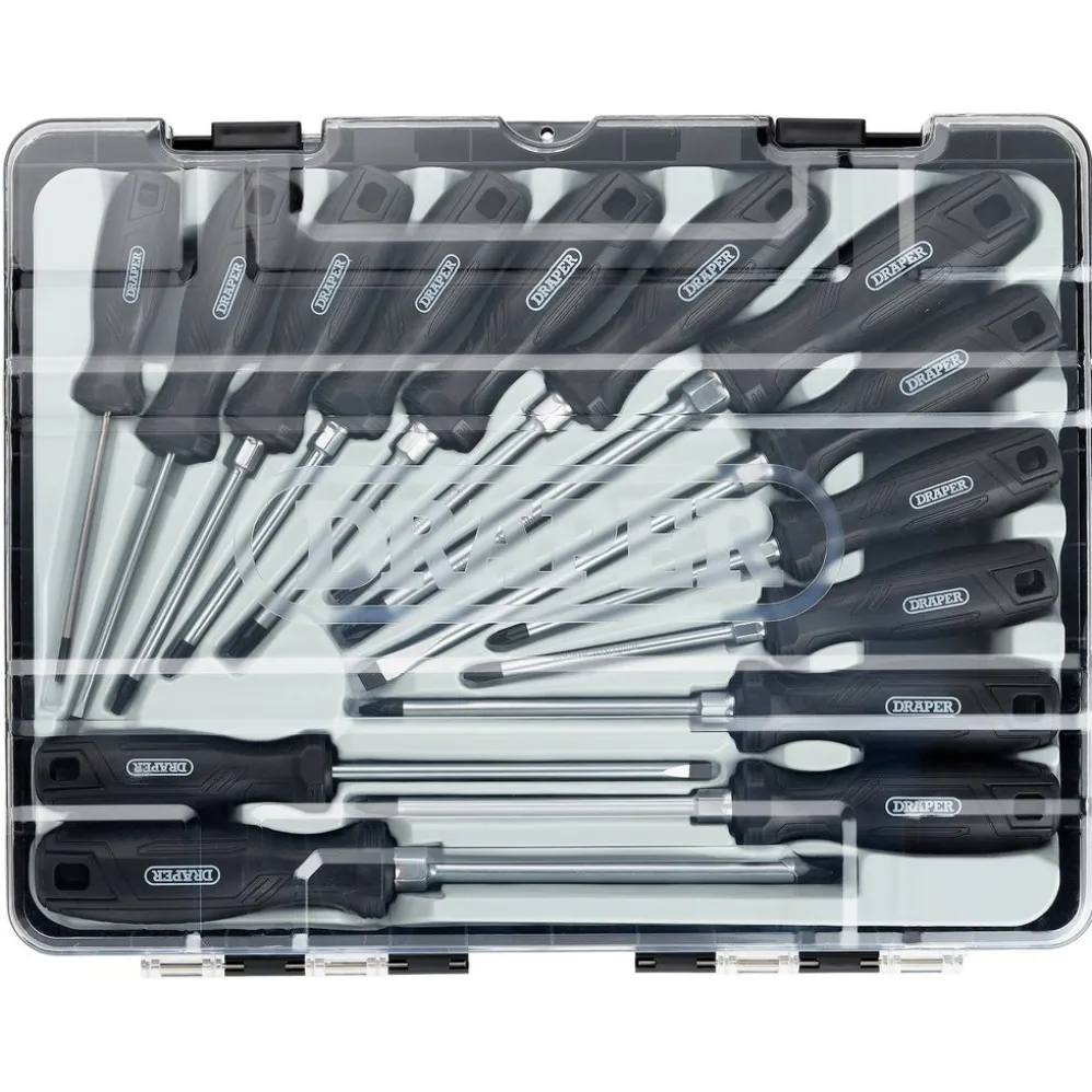 Hard Grip Screwdriver Set with Draper TX-STAR® (14 Piece)