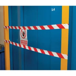 Hazard Tape Roll, 33m x 50mm, Red and White