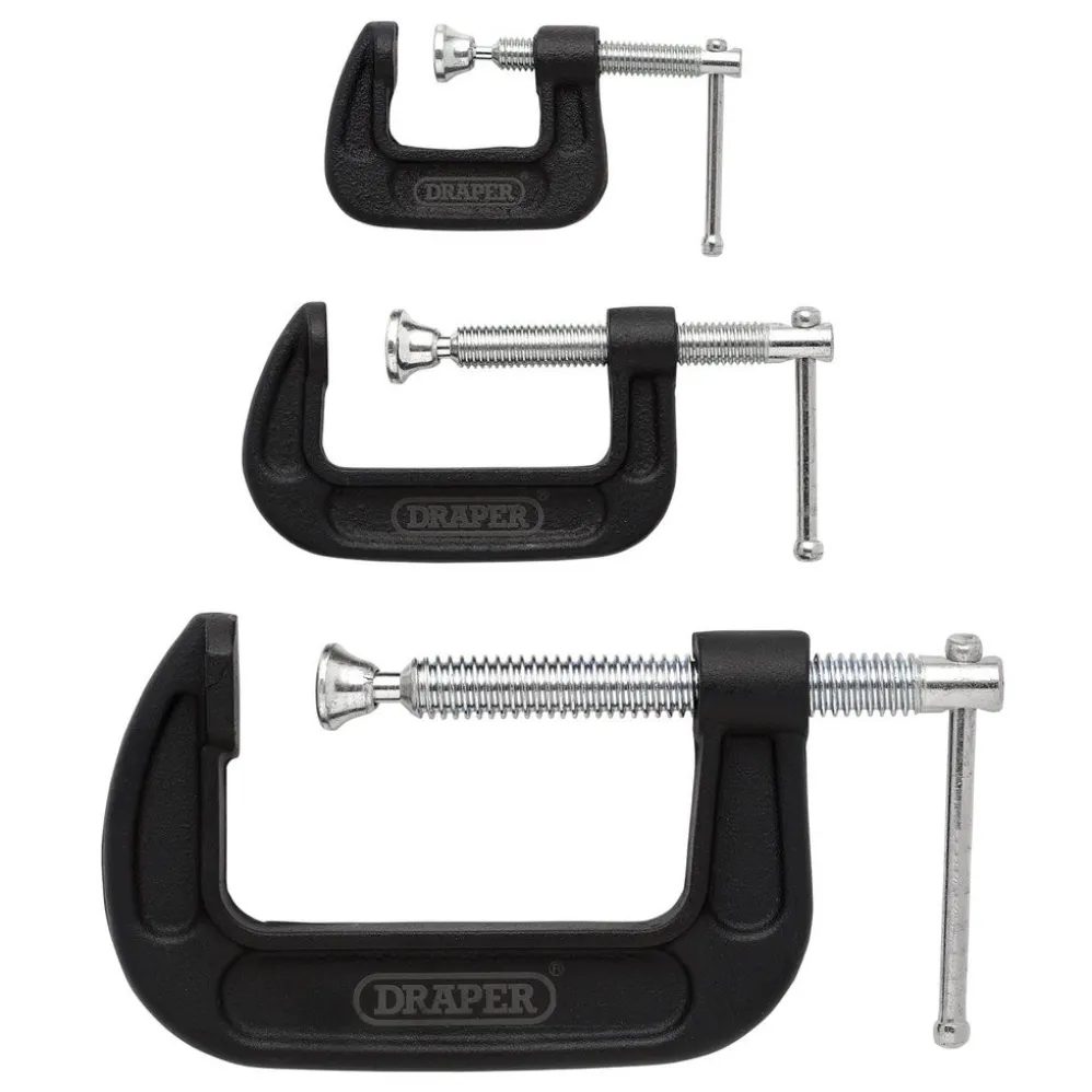 Heavy Duty G-Clamp Set (3 Piece)