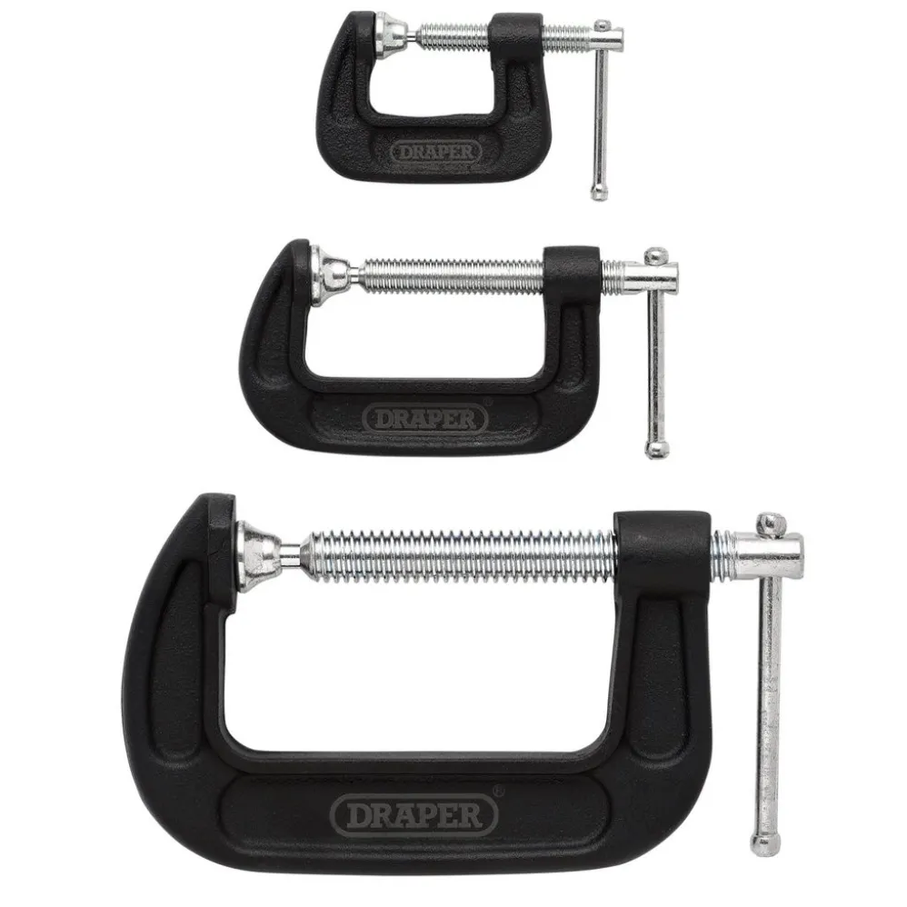 Heavy Duty G-Clamp Set (3 Piece)