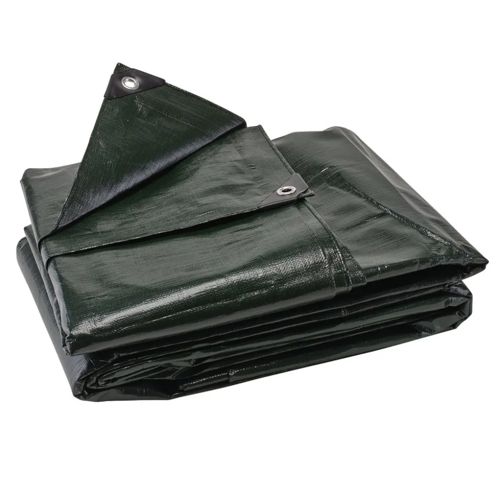 Heavy Duty Polyethylene Tarpaulin, 4 x 6m, Green