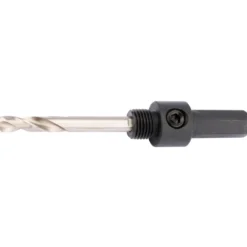 Hex. Shank Holesaw Arbor with HSS Pilot Drill for 14 - 30mm Holesaws, 7/16" Thread