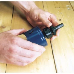 Hex. Shank Holesaw Arbor with HSS Pilot Drill for 14 - 30mm Holesaws, 5/16